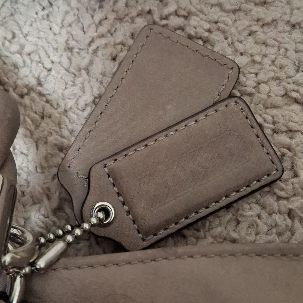 Coach Silver Sophia Madison Grey Shoulder Bag Purse J1293-F22563 - Picture 2 of 7